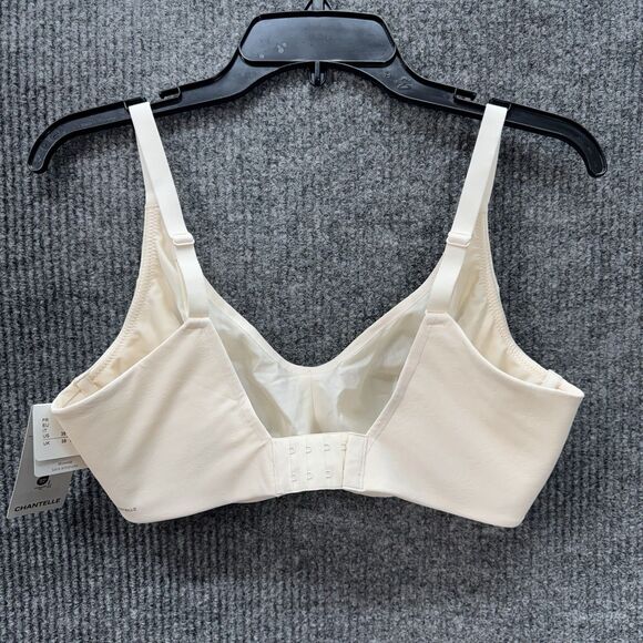 Chantelle Bra 38D Comfort Chic Back Smoothing Wire Free Talc Ivory 18J8 NEW - Picture 5 of 9